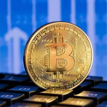 Золотая биткойн-памятная круглая коллекционная монета Бит-монета - позолоченные монеты серебряный