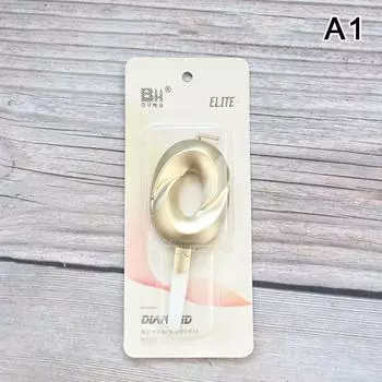 Золотая цифровая свеча-цифра День рождения Бумажный торт Свеча Детский день рождения Свадебный торт Свеча Подарок Декор для торта Свечи-цифры