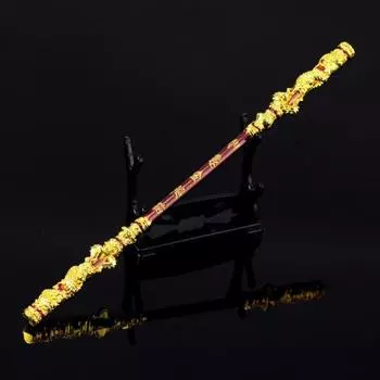 Золотая дубина Укуна с подставкой Великие мудрецы, равные Небесам Руи Цзингу Банг F