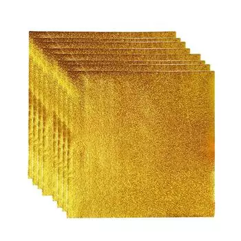 Золотая фольга для упаковки конфет, бумажные обертки для шоколада, безопасные, идеально подходят для упаковки подарков, рождественских вечеринок. Еще 8x8cm