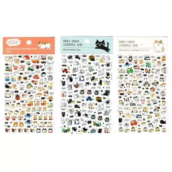 Золотая фольга наклейка-расписание Pine Book RPJ оригинальный набор типы кошек 1 кошка 2 кошки (3 (кот & & 3))