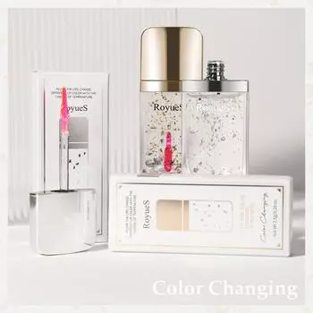 Золотая фольга, серебряная фольга, изменяющая цвет губ, пухлая, увлажняющая, восполняющая тысячи цветов, имбирь, пухлая губ 01#