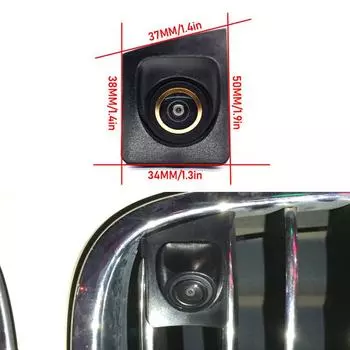 Золотая камера 170° Fisheye PAL Full HD AHD Автомобильная камера с логотипом для BMW 7 серии 2014 года, специальная водонепроницаемая камера ночного видения CVBS 1080X720P