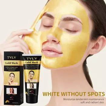 Золотая коллагеновая маска, осветляющая тон кожи, увлажняющая нежная маска для кожи 1