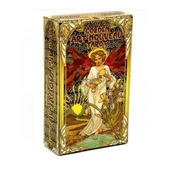 Золотая колода карт Таро в стиле ар-нуво, популярная корейская игра