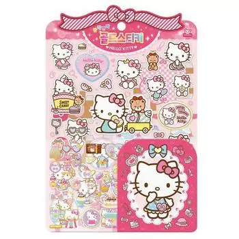 Золотая наклейка Sanrio Hello Kitty, популярный персонаж в Корее