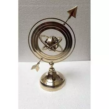 Золотая отделка алюминиевый армиллярный винтажный настольный сферический глобус армиллярный морской 11 дюймов декоративный глобус ручной работы