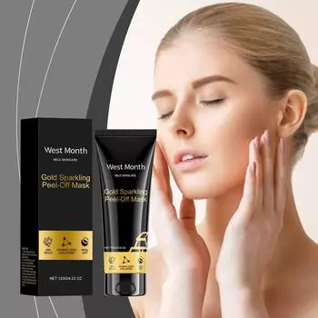Золотая отшелушивающая маска для подтяжки и осветления кожи, уменьшения тонких линий и морщин, восстановления и удаления черных точек