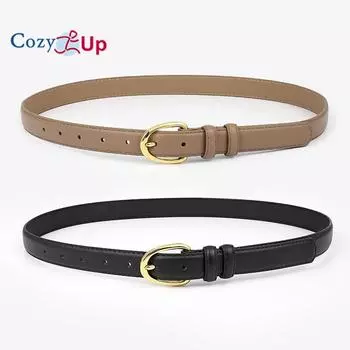 Золотая пряжка декоративный ремень для джинсов модный универсальный ретро ремень с пряжкой для женщин 105x2.5cm чёрный