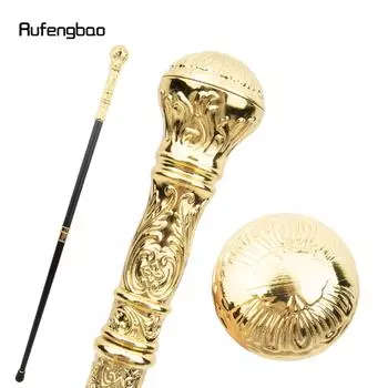 Золотая роскошная круглая ручка модная трость для вечеринки декоративная трость элегантная ручка для ходьбы трость 93 см