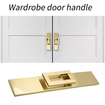 Золотая ручка для дверцы шкафа, металлическая ручка для выдвижного ящика, простая установка для мебели, элегантный домашний декор 10