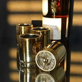 Золотая рюмка 3 унции винная кружка барная посуда Жидкая кружка для мужчин