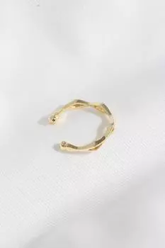 Золотая серьга из хряща