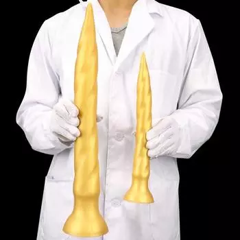 Золотая силиконовая супер длинная толстая анальная полоска, анальная пробка, анальный расширитель, фистинг, большой фаллоимитатор, реалистичный пенис, секс-игрушка, раб, БДСМ S