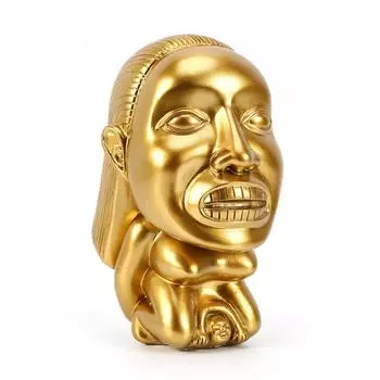Золотая статуя плодородия, идол Индианы Джонса, украшение для дома, статуя идола плодородия Индианы Джонса, скульптура идола плодородия из смолы CHINA