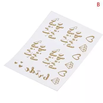 Золотая свадебная команда временная татуировка девичник девичник золотая наклейка брак невеста будущая свадьба свидание одиночная тема декабрь