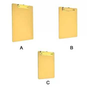 Золотая универсальная доска-клип из нержавеющей стали для всех нужд, доска-клип формата А4 из нержавеющей стали