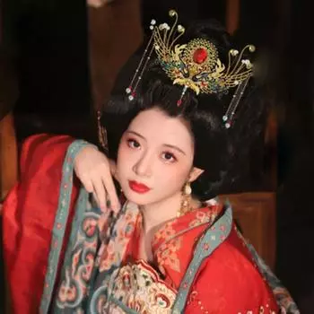 Золотая заколка для волос в китайском стиле, цветочная женская палочка для волос, аксессуары для волос, расческа для волос Hanfu, девочка Style B