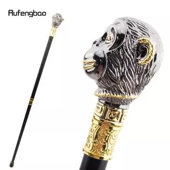 Золотисто-черная обезьяна, модная трость для ходьбы, декоративная косплейная винтажная вечеринка, модная трость для ходьбы, посох 92 см