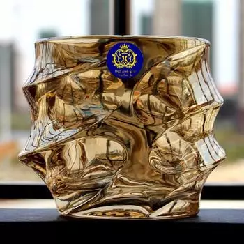 Золотистые хрустальные бокалы для виски в европейском стиле, роскошная домашняя винная посуда, блестящая пивная кружка XO Chivas, коньяк, бренди, снифтеры No. 39