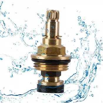 Золотник крана для крана, 20 зубьев, латунный винт M4, запасные части, картридж, холодная вода