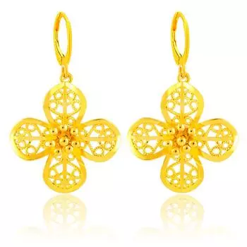 Золото 24 карата, Свадебные серьги, Женские серьги-гвоздики, Цветы, Золото, Гламурные украшения, Подарки, Рождество, Ювелирные кольца, Девушка