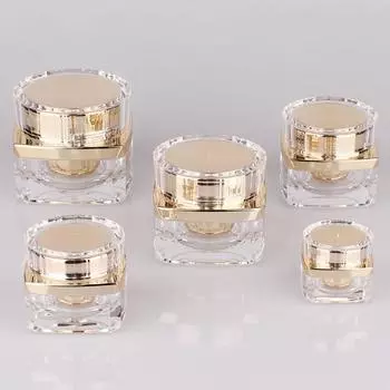 Золото-фиолетовый крем для лица, роскошная упаковка для крема, бутылка для макияжа, банка для ухода за кожей 20g фиолетовый