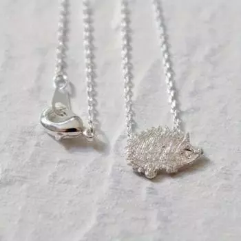 Золото / Серебряный Цвет Ожерелье Ежик Подвеска Ожерелья Для Женщин Подарок серебряный