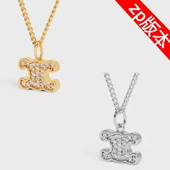 «Золотое бриллиантовое колье Arc de Triomphe для женщин, осень/зима 2022 года» золотой