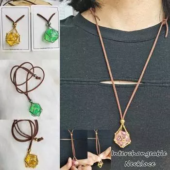 Золотое Цветное Кристаллическое Чистое Металлическое Ожерелье Серебряное Цветное Веревочное Цепное Ожерелье Вечерние серебряный