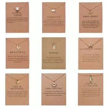 Золотое колье-чокер для женщин, ожерелье с подвеской в виде солнца/бабочки/совы/птицы, позолоченная цепочка