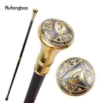 Золотое масонство, масоны, глаза, тотем, рельефная трость, модная трость, джентльмен, ручка Crosier, трость 93 см