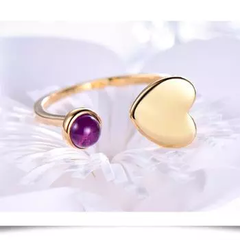 Золотое платиновое розовое золотое позолоченное сердце 925 пробы серебро любовь регулируемое кольцо для женщин ювелирные изделия Open золотой