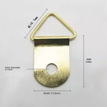 Золотое треугольное бесшовное темное кольцо-крючок для вышивки крестом и цифровой рамы для масляной живописи Large Gold Triangle