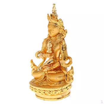 Золотое украшение храма Будды, религиозная скульптура, маленькая статуя Будды, статуэтка