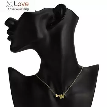 Золотого цвета буква сердце инициал ожерелье для женщин чокер мода 26 алфавит кулон девушки ключица цепочка ювелирные изделия любовник подарки