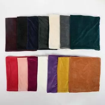 Золотой бархатный эластичный шарф для мужчин и женщин, однотонный декоративный шарф, термоизоляционный универсальный шарф