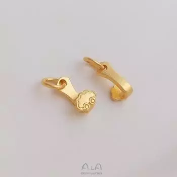 Золотой Благоприятный Зверь Рыба Руи S-образная Застежка Ювелирный Соединитель Браслет