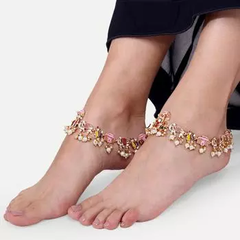Золотой браслет на щиколотку, золотые украшения, браслет ручной работы, модный женский браслет на щиколотку, украшения для ног M