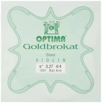 Золотой бюстгальтер вырезанный скрипичный струна E шарик на конце 0,27 (набор 6)