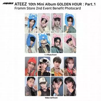 Золотой час ATEEZ, часть 1, магазин Fromm, 2-й 1:1 фото-видеозвонок, фотокарточка мероприятия Jongho - Video Call
