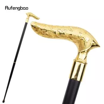 Золотой цветок тотем рельеф косплей трость модная трость джентльмен посох набалдашник трость 92 см