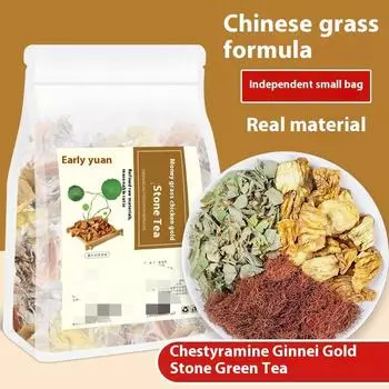 Золотой денежный травяной цыпленок внутри золотой каменный чай китайский травяной чай без камней для людей среднего и пожилого возраста китайский травяной чай 1 bag of 10 packs