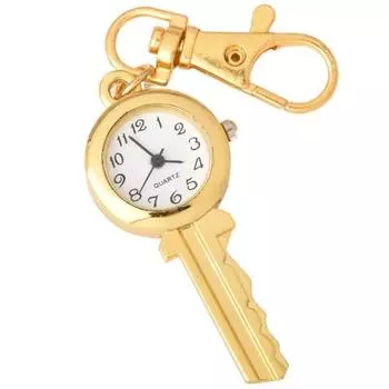 Золотой держатель для ключей, кварцевый держатель для ключей, карманные часы для кемпинга золотой