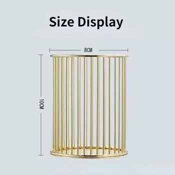 Золотой держатель для ручек, большой вместительный контейнер для ручек, органайзер для хранения косметических кистей, канцелярские принадлежности, аксессуары для стола, школьные принадлежности