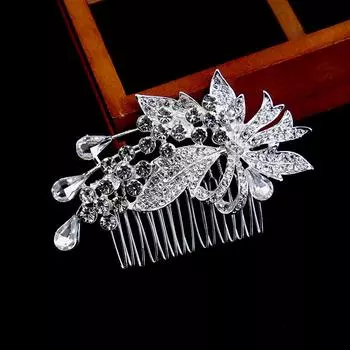 Золотой диск со стразами для волос, гребень для волос, головной убор, свадебная корона ручной работы, головной убор, вставка из цветка, гребень для волос, аксессуары для свадебных аксессуаров