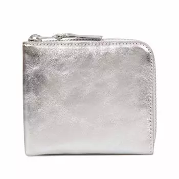 ЗОЛОТОЙ И СЕРЕБРЯНЫЙ КОШЕЛЕК COMME des GARCONS Кошелек COMME des GARCONS Мини-кошелек на молнии Натуральная кожа Серебристый SA3100G L-образный [предмет]