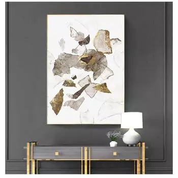 Золотой камень цветной блок плакат скандинавские настенные художественные картины на холсте Гостиная домашний декор абстрактные цветные картины с принтом на холсте 21cm30cm NoFrame