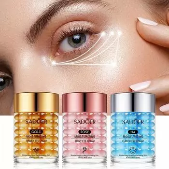 Золотой крем для глаз Крем для глаз с гиалуроновой кислотой, увлажняющий крем для глаз против морщин и против старения 60g синий