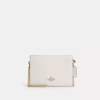 Золотой мел через плечо Coach Slim Crossbody
